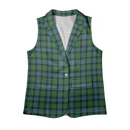 ScotsTee Shop Scottish MacLeod of Skye Ancient Women's Tartan Sleeveless Blazer Suit Vest