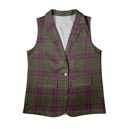 ScotsTee Shop Scottish MacIntyre and Glenorchy Women's Tartan Sleeveless Blazer Suit Vest
