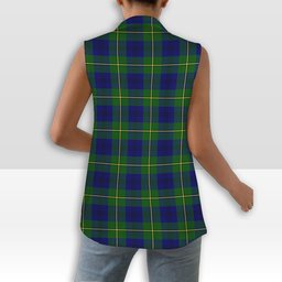 ScotsTee Shop Scottish Johnston Modern Women's Tartan Sleeveless Blazer Suit Vest