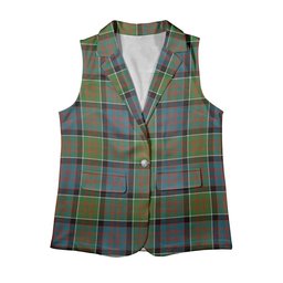 ScotsTee Shop Scottish MacDonald of Clan Ranald Ancient Women's Tartan Sleeveless Blazer Suit Vest