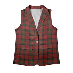 ScotsTee Shop Scottish MacNicol W & A Smith Women's Tartan Sleeveless Blazer Suit Vest