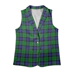 ScotsTee Shop Scottish Graham of Menteith Modern Women's Tartan Sleeveless Blazer Suit Vest