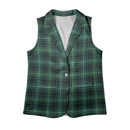 ScotsTee Shop Scottish McIver Hunting Modern Women's Tartan Sleeveless Blazer Suit Vest