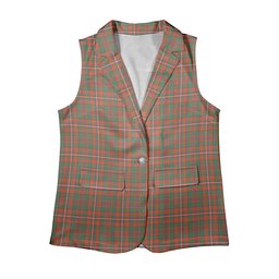 ScotsTee Shop Scottish MacKinnon Ancient Women's Tartan Sleeveless Blazer Suit Vest