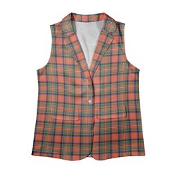 ScotsTee Shop Scottish Stewart Royal Ancient Women's Tartan Sleeveless Blazer Suit Vest