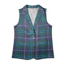 ScotsTee Shop Scottish Troup Women's Tartan Sleeveless Blazer Suit Vest