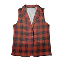 ScotsTee Shop Scottish Wemyss Ancient Clan Women's Tartan Sleeveless Blazer Suit Vest