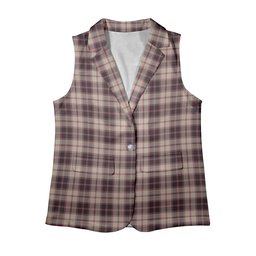 ScotsTee Shop Scottish McPherson Hunting Ancient Women's Tartan Sleeveless Blazer Suit Vest