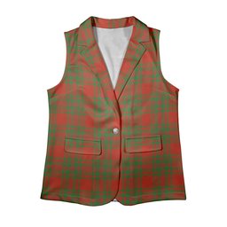 ScotsTee Shop Scottish McKintosh Red Ancient Women's Tartan Sleeveless Blazer Suit Vest