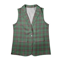ScotsTee Shop Scottish McKinnon Hunting Ancient Women's Tartan Sleeveless Blazer Suit Vest