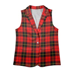 ScotsTee Shop Scottish Wallace Hunting Red Women's Tartan Sleeveless Blazer Suit Vest