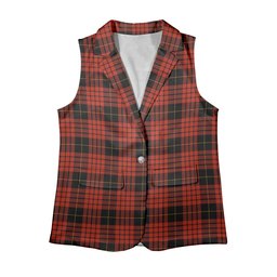 ScotsTee Shop Scottish MacQueen Ancient Women's Tartan Sleeveless Blazer Suit Vest