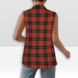 ScotsTee Shop Scottish MacQueen Ancient Women's Tartan Sleeveless Blazer Suit Vest