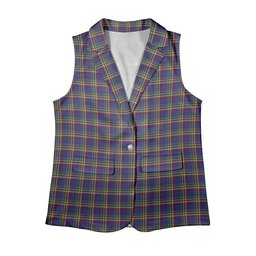 ScotsTee Shop Scottish Yukon (asymmetric) Women's Tartan Sleeveless Blazer Suit Vest