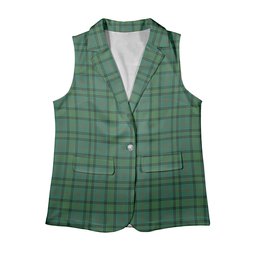 ScotsTee Shop Scottish Ross Hunting Ancient Women's Tartan Sleeveless Blazer Suit Vest