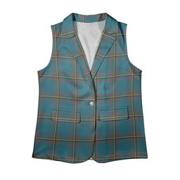 ScotsTee Shop Scottish MacLaine of Lochbuie Hunting Ancient Women's Tartan Sleeveless Blazer Suit Vest