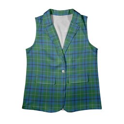 ScotsTee Shop Scottish Oliphant Ancient Clan Women's Tartan Sleeveless Blazer Suit Vest