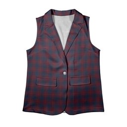 ScotsTee Shop Scottish Harris Jeffrey S Women's Tartan Sleeveless Blazer Suit Vest