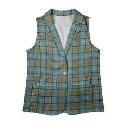 ScotsTee Shop Scottish Pasley District Women's Tartan Sleeveless Blazer Suit Vest