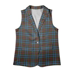 ScotsTee Shop Scottish Soutar Women's Tartan Sleeveless Blazer Suit Vest