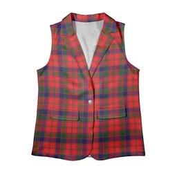 ScotsTee Shop Scottish Robertson Modern Women's Tartan Sleeveless Blazer Suit Vest