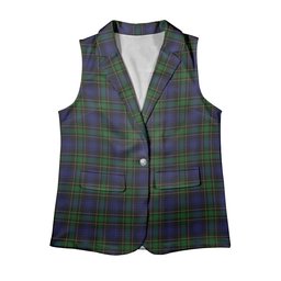 ScotsTee Shop Scottish Mowat Clans Originaux Women's Tartan Sleeveless Blazer Suit Vest
