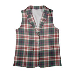 ScotsTee Shop Scottish Robertson Dress Modern Women's Tartan Sleeveless Blazer Suit Vest