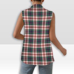 ScotsTee Shop Scottish Robertson Dress Modern Women's Tartan Sleeveless Blazer Suit Vest