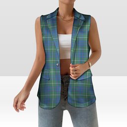 ScotsTee Shop Scottish MacIntyre Hunting Ancient Women's Tartan Sleeveless Blazer Suit Vest