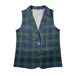 ScotsTee Shop Scottish Nowell Women's Tartan Sleeveless Blazer Suit Vest