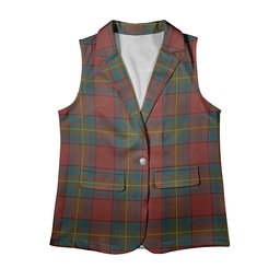 ScotsTee Shop Scottish Oliver Dress Red Women's Tartan Sleeveless Blazer Suit Vest