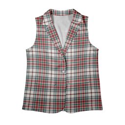 ScotsTee Shop Scottish McBean Dress Modern Women's Tartan Sleeveless Blazer Suit Vest