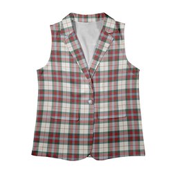 ScotsTee Shop Scottish McLean Dress Modern Women's Tartan Sleeveless Blazer Suit Vest