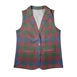 ScotsTee Shop Scottish Laing Artefact Ancient Women's Tartan Sleeveless Blazer Suit Vest