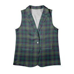 ScotsTee Shop Scottish Hunter of Hunterston Modern Women's Tartan Sleeveless Blazer Suit Vest