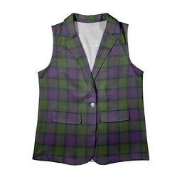ScotsTee Shop Scottish MacDonald Women's Tartan Sleeveless Blazer Suit Vest