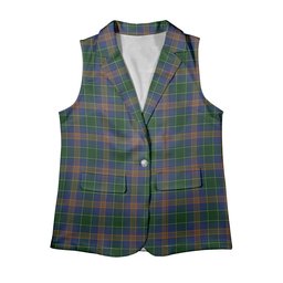 ScotsTee Shop Scottish MacAuliffe Women's Tartan Sleeveless Blazer Suit Vest