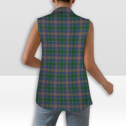ScotsTee Shop Scottish MacAuliffe Women's Tartan Sleeveless Blazer Suit Vest
