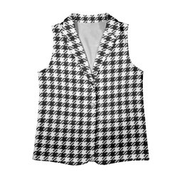 ScotsTee Shop Scottish Shepherd Women's Tartan Sleeveless Blazer Suit Vest