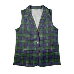 ScotsTee Shop Scottish Hogarth of Firhill Women's Tartan Sleeveless Blazer Suit Vest