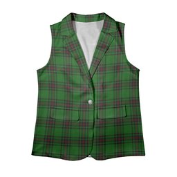 ScotsTee Shop Scottish Kirkcaldy SC Women's Tartan Sleeveless Blazer Suit Vest