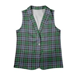 ScotsTee Shop Scottish MacIsaac Ancient Women's Tartan Sleeveless Blazer Suit Vest