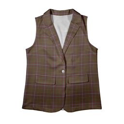 ScotsTee Shop Scottish Inches of Perth Women's Tartan Sleeveless Blazer Suit Vest