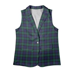ScotsTee Shop Scottish Graham of Menteith Women's Tartan Sleeveless Blazer Suit Vest