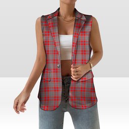 ScotsTee Shop Scottish Moubray Women's Tartan Sleeveless Blazer Suit Vest