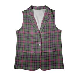 ScotsTee Shop Scottish Graham of Airth Ancient Women's Tartan Sleeveless Blazer Suit Vest