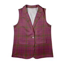 ScotsTee Shop Scottish Lumsden of Clova Women's Tartan Sleeveless Blazer Suit Vest