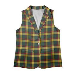 ScotsTee Shop Scottish McMillan Old Modern Women's Tartan Sleeveless Blazer Suit Vest
