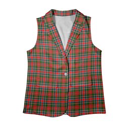 ScotsTee Shop Scottish Stewart Royal Modern Women's Tartan Sleeveless Blazer Suit Vest