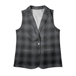 ScotsTee Shop Scottish Stewart Mourning Originaux Modern Clan Women's Tartan Sleeveless Blazer Suit Vest